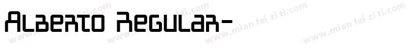 Alberto Regular字体转换